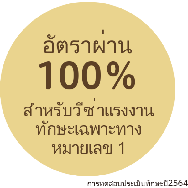 อัตราผ่าน 100% สำหรับวีซ่าแรงงานทักษะเฉพาะทางหมายเลข 1